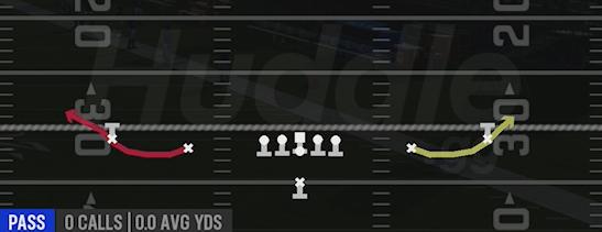 BUBBLE SCREEN - Singleback Spread