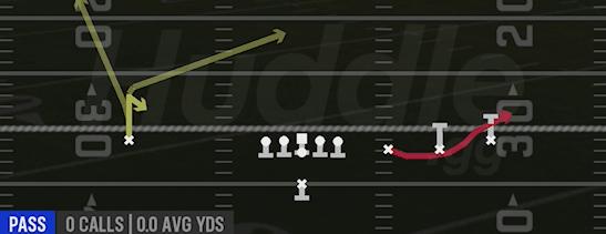 BUBBLE SCREEN - Singleback Trips Open