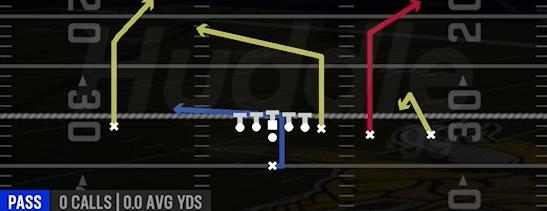 PA CROSS UP - Singleback Y Trips