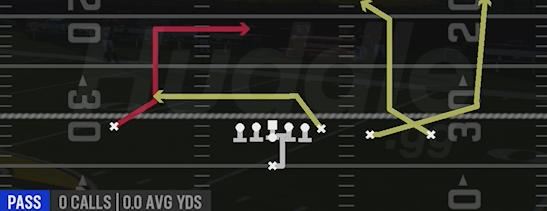 PA WR IN - Singleback Y Trips
