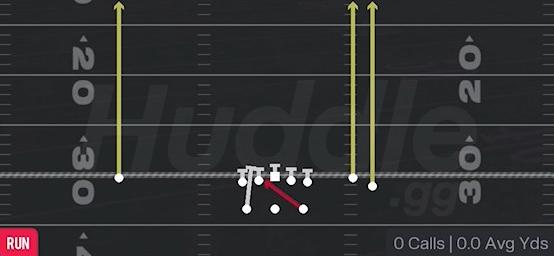 INSIDE ZONE LT - Gun Split Flanker Close