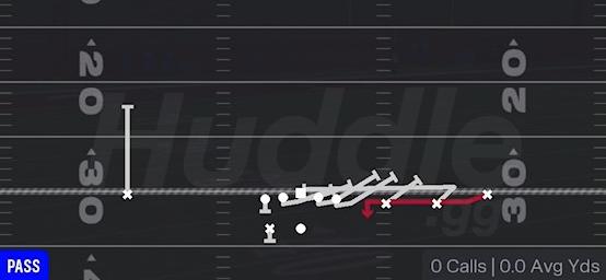 WR MID SCREEN - Gun Trips HB Wk