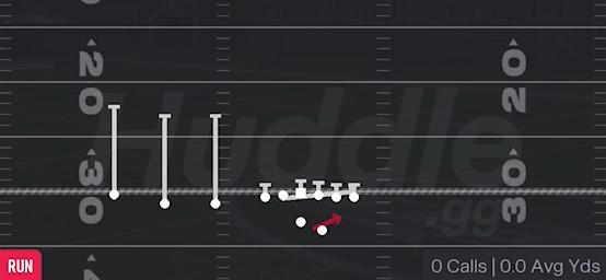 HB COUNTER - Gun Trips TE Offset