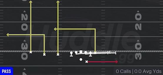HB SLIP SCREEN - Gun Trips TE Offset