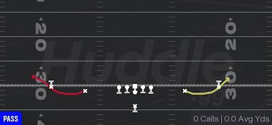 BUBBLE SCREEN - Singleback Spread