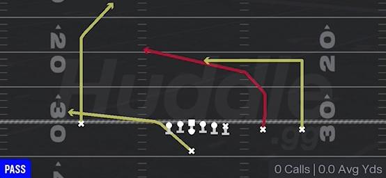 PA SLOT CROSS SHOT - Singleback Trips Y Slot