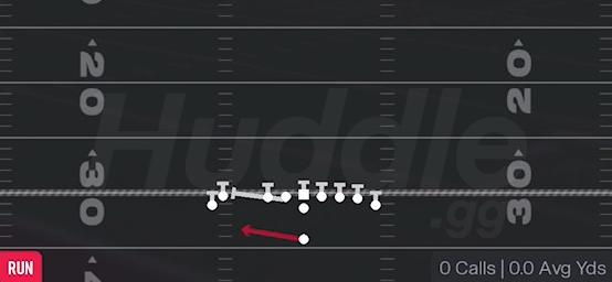 HB TOSS WEAK - Singleback Wing Flex Close