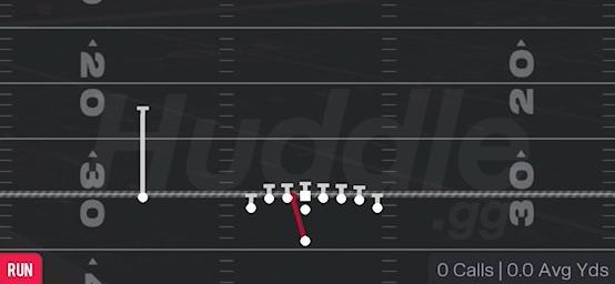 HB INSIDE ZONE - Singleback Wing Tight U
