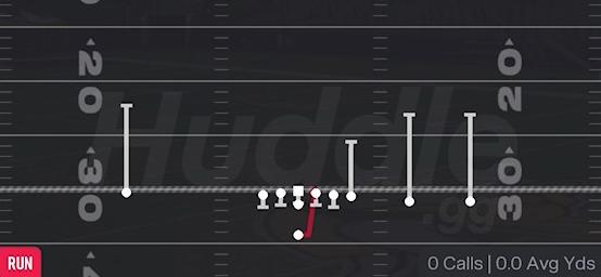 HB DRAW - Singleback Y Trips TE Slot