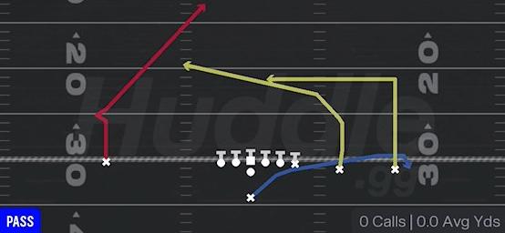 PA STRETCH - Singleback Y Trips