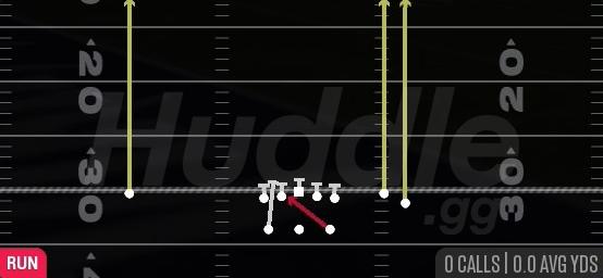 INSIDE ZONE LT - Gun Split Flanker Close