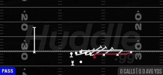 WR MID SCREEN - Gun Trips HB Wk