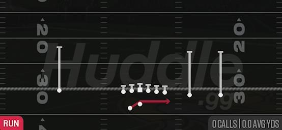 OUTSIDE ZONE - Gun Y-Trips Offset Wk