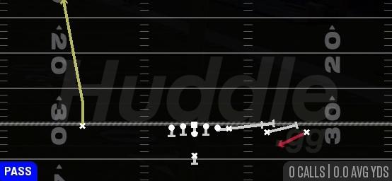 WR SCREEN - Singleback Trips Y Slot