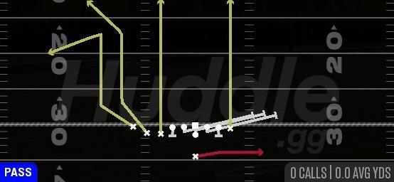 HB SLIP SCREEN - Singleback U Off Trips Cluster