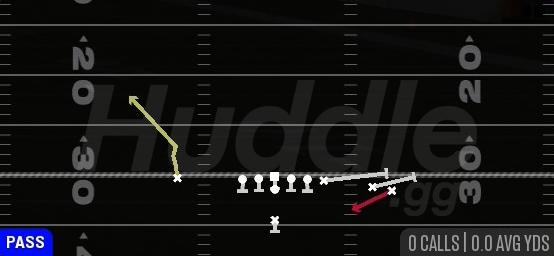WR SCREEN - Singleback Y Trips Close