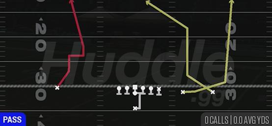 PA DRAW SHOT - Singleback Y Trips