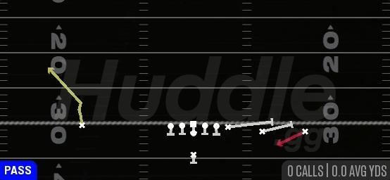 WR SCREEN - Singleback Y Trips
